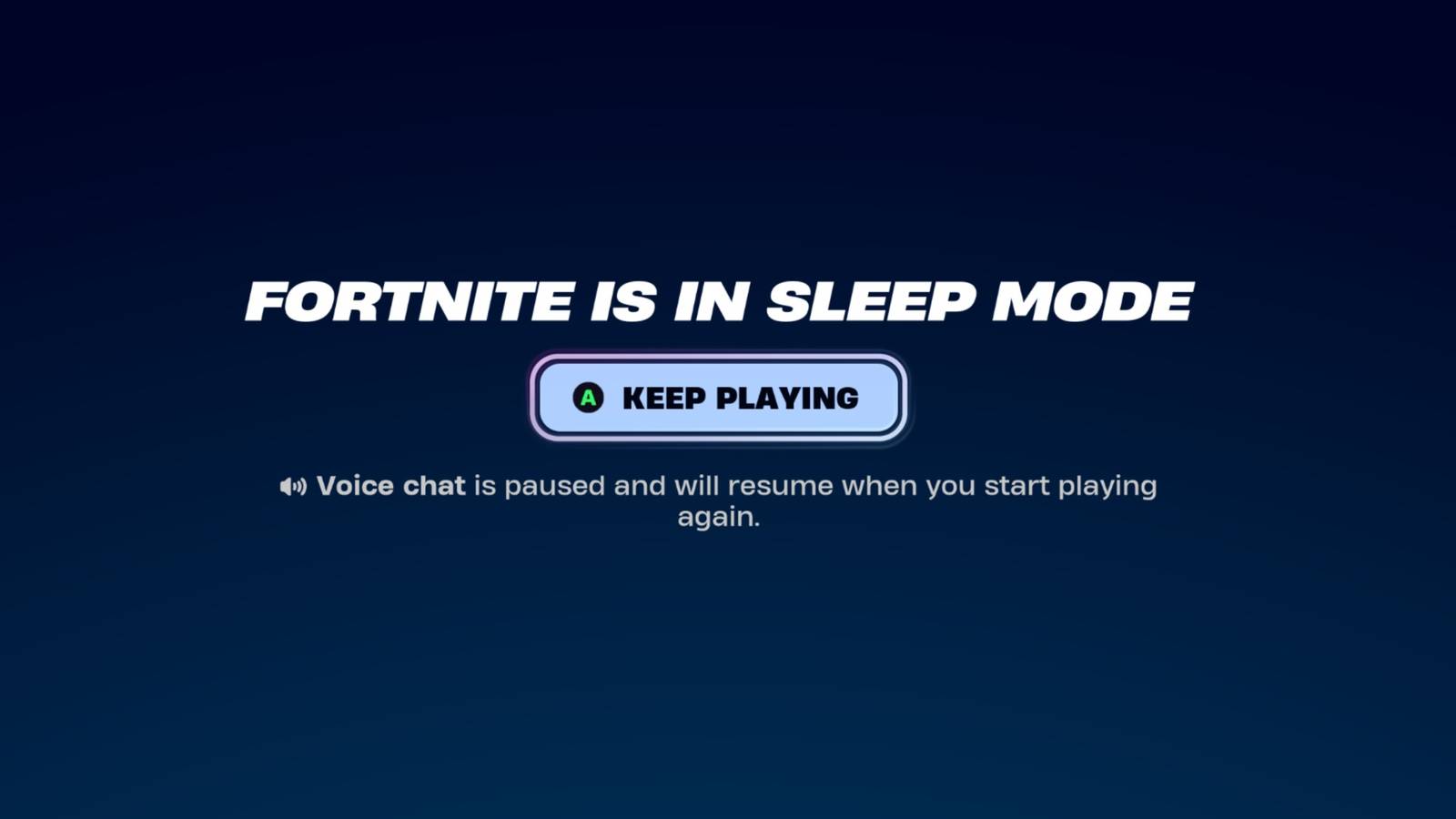 fortnite sleep mode