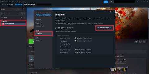 forza horizon 4 controller setting