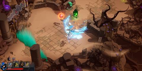 Frost Blade being used in Wizard Of Legend 2