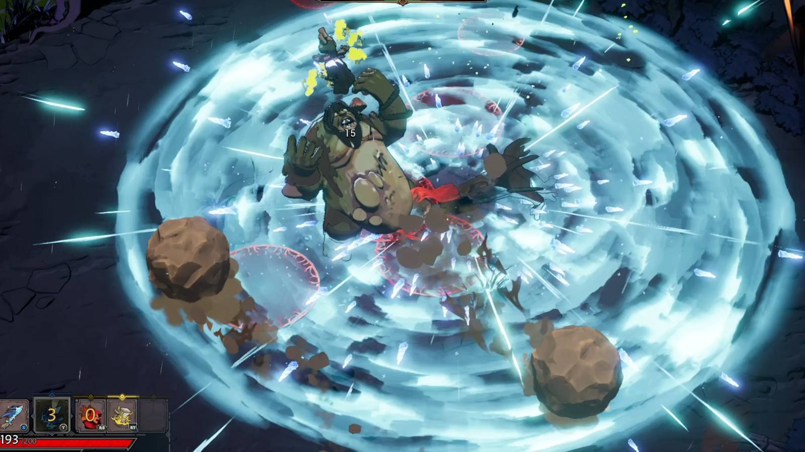 Ice blast ultimate being used in Wizard of Legend 2