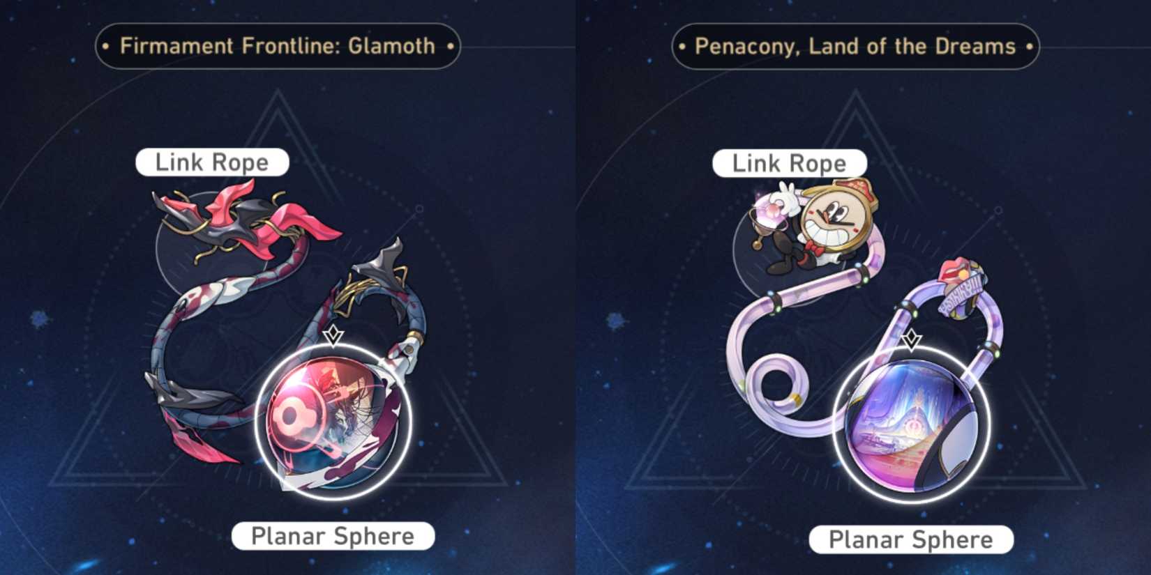 Honkai: Star Rail Firmament Frontline: Glamoth Penacony, Land Of The Dreams Planar Ornaments
