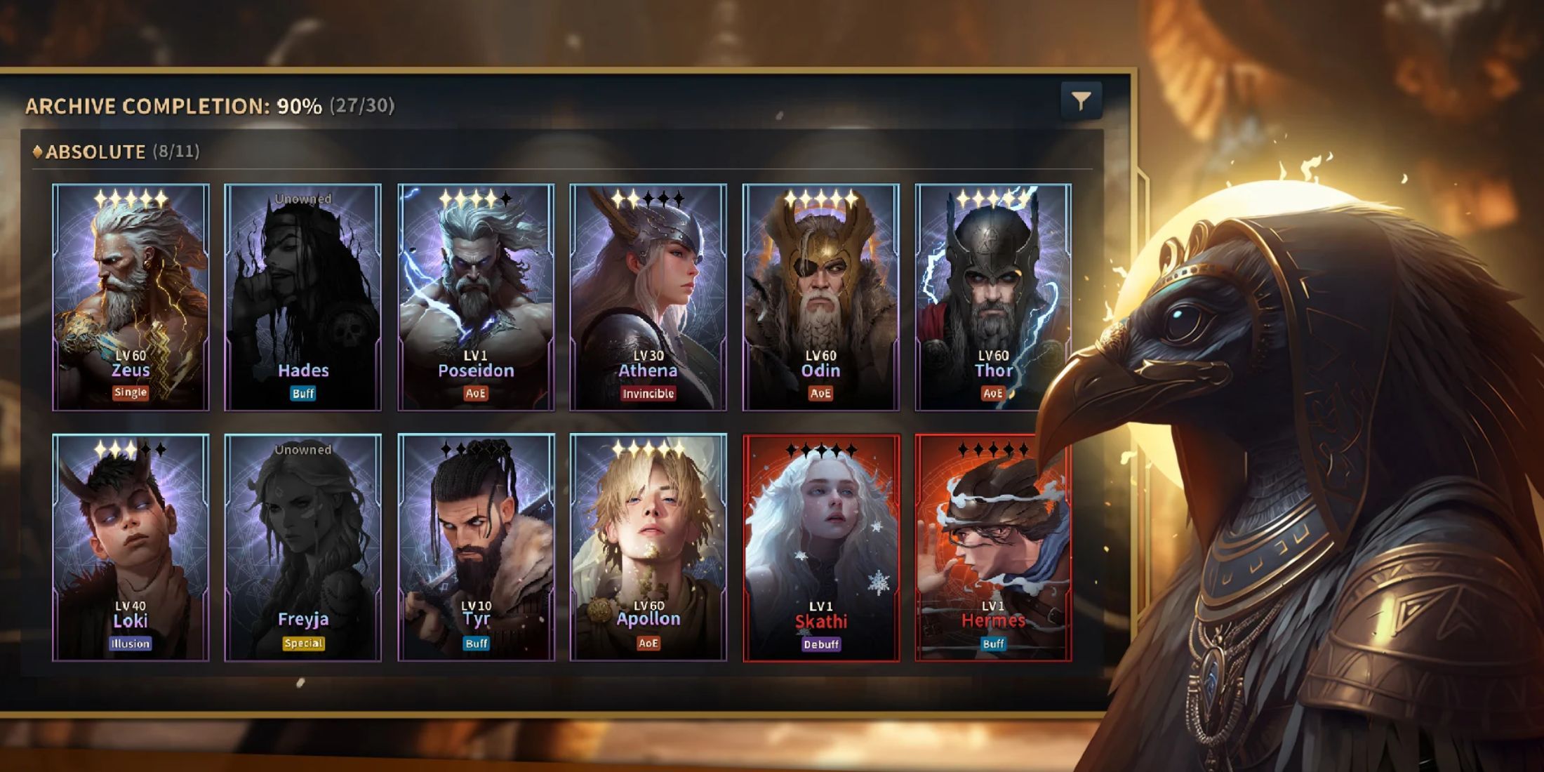 Gods Raid characters