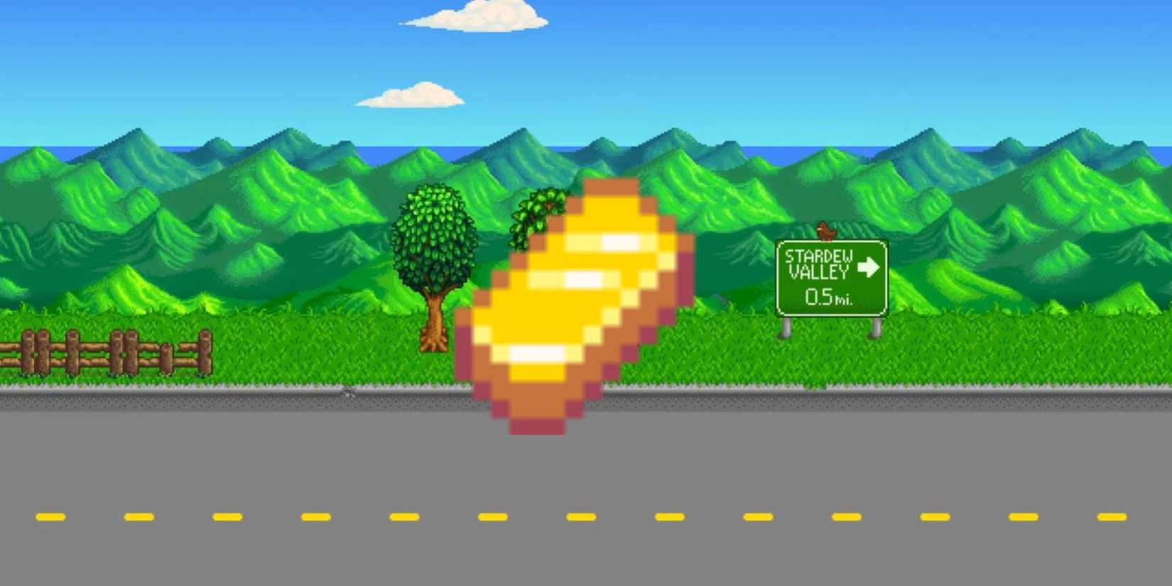 gold bar item on stardew valley background