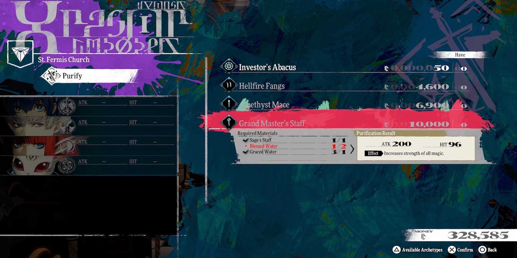 Grand Master’s Staff weapon in Metaphor ReFantazio