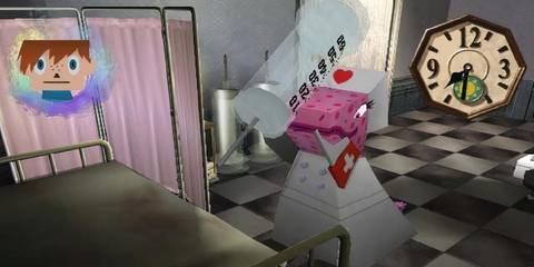 Gregory Horror Show hospital room lizard nurse holding syringe