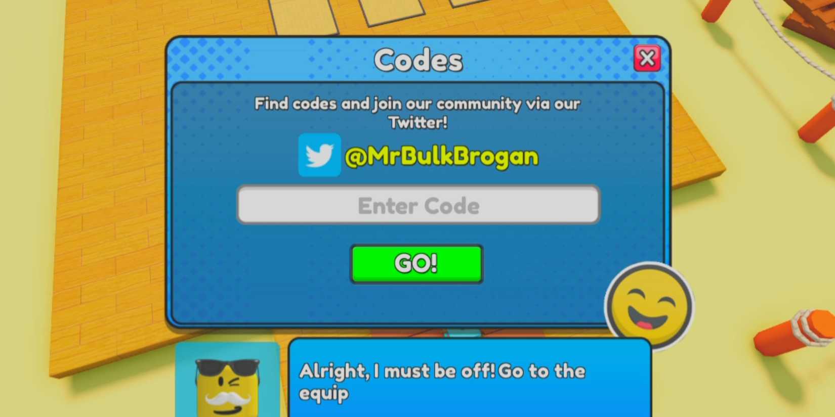 Gym Tycoon the codes tab