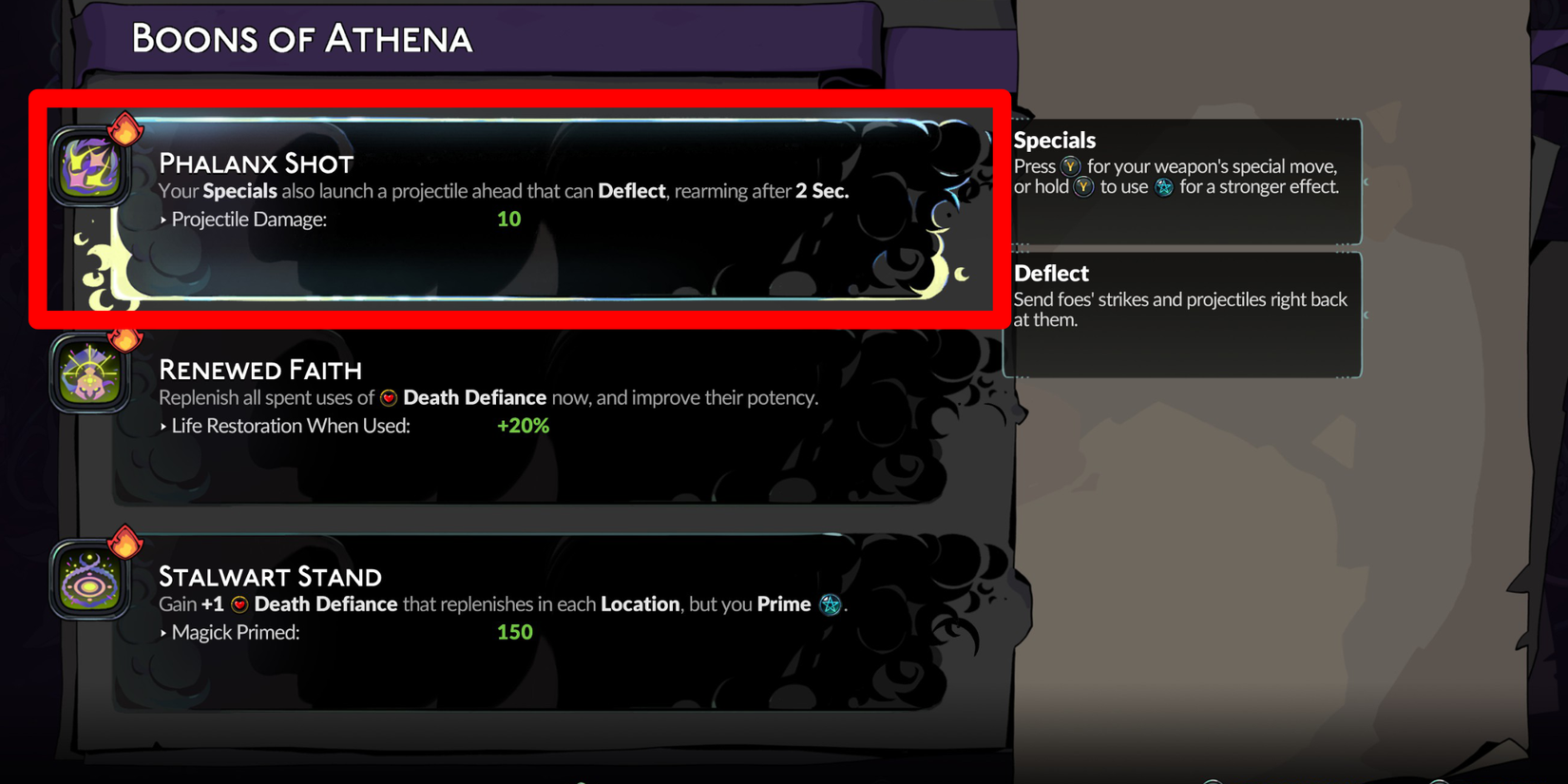 Hades 2 Best Athena Boons Ranked Phalanx Shot