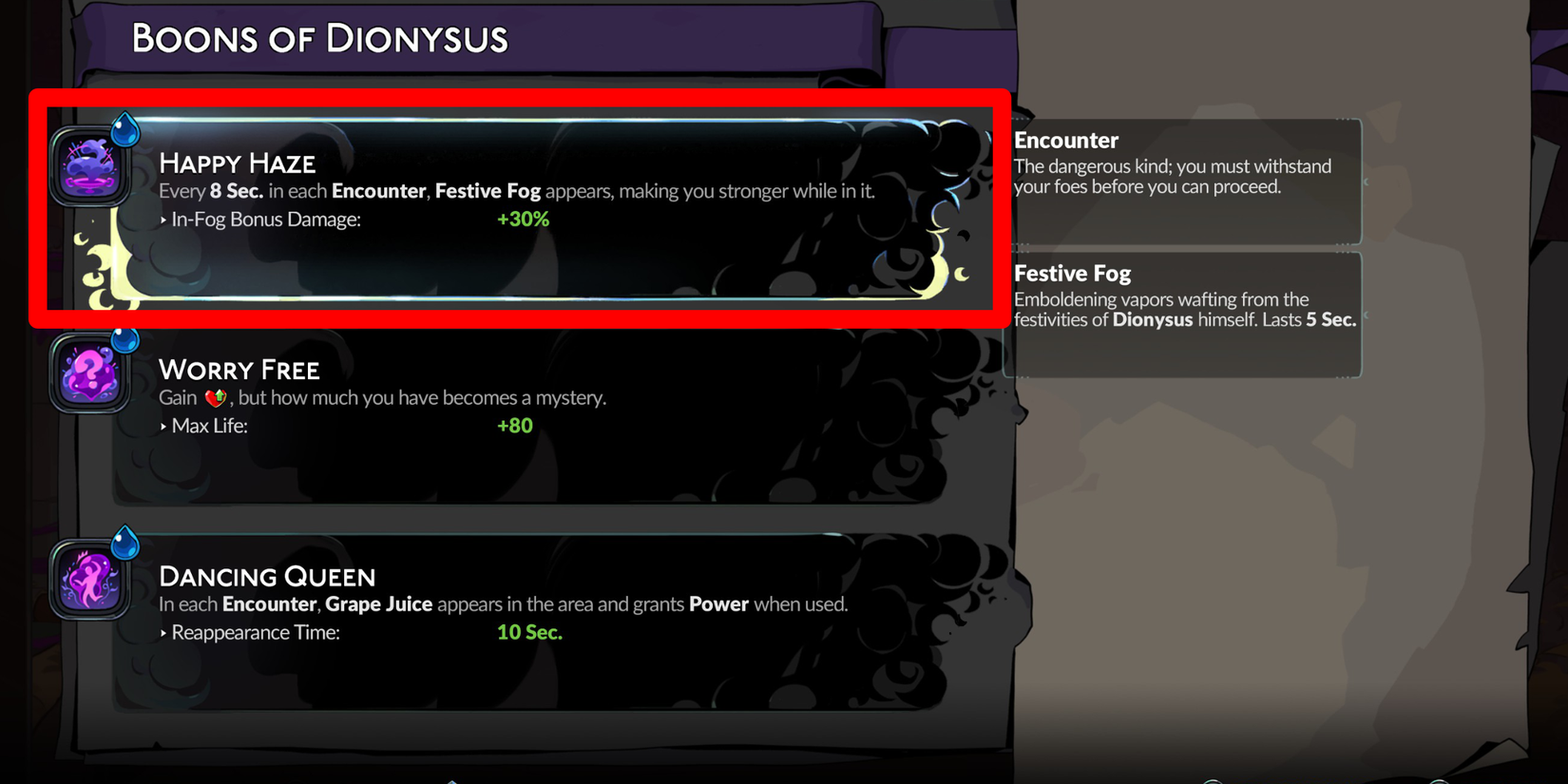 Hades 2 Best Dionysus Boons Ranked Happy Haze