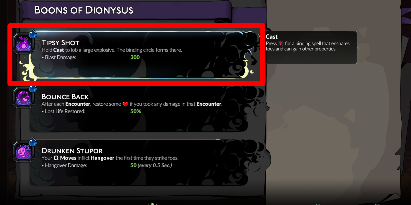 Hades 2 Best Dionysus Boons Ranked Tipsy Shot