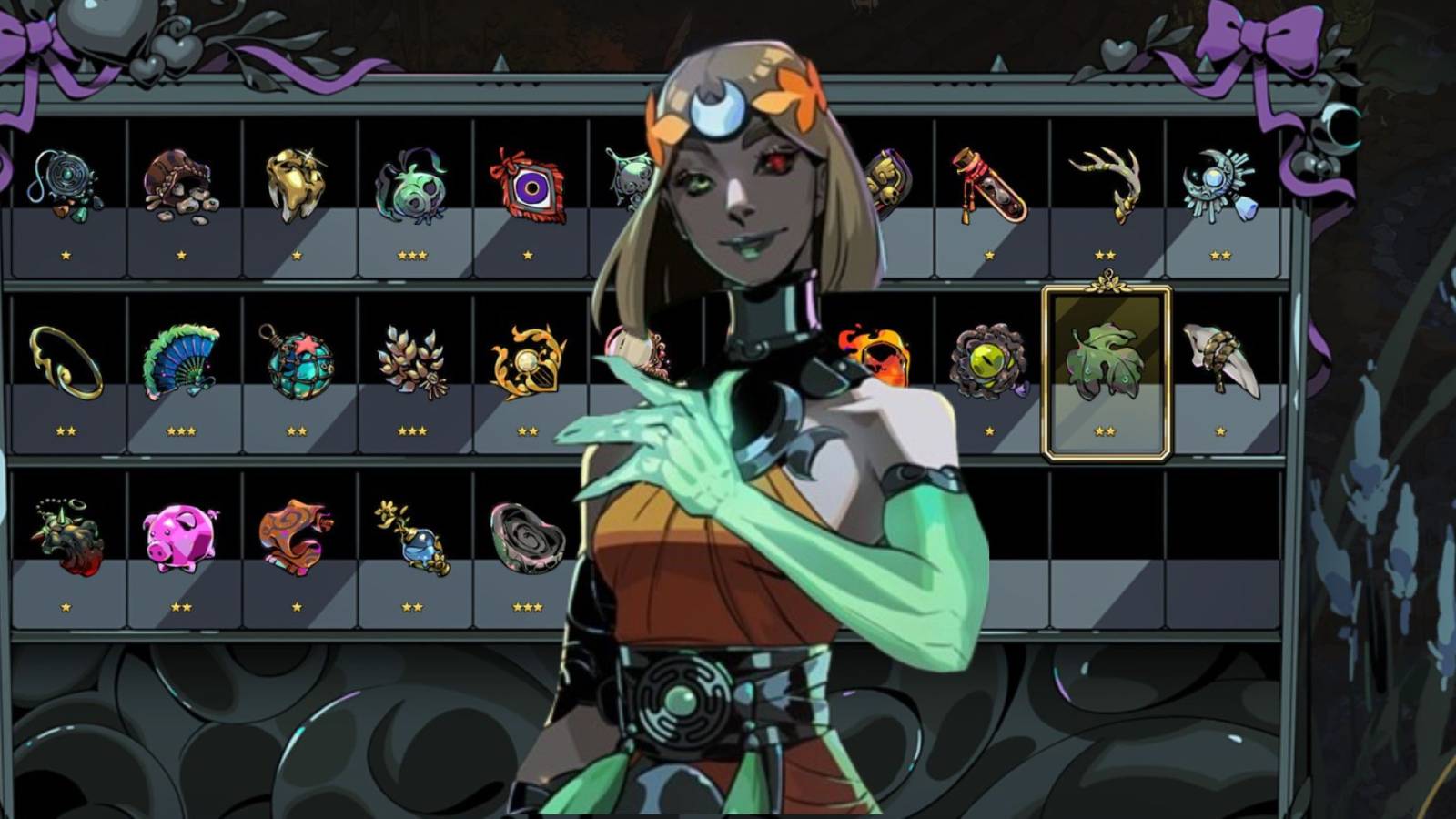 hades 2 melinoe with all her keepsakes