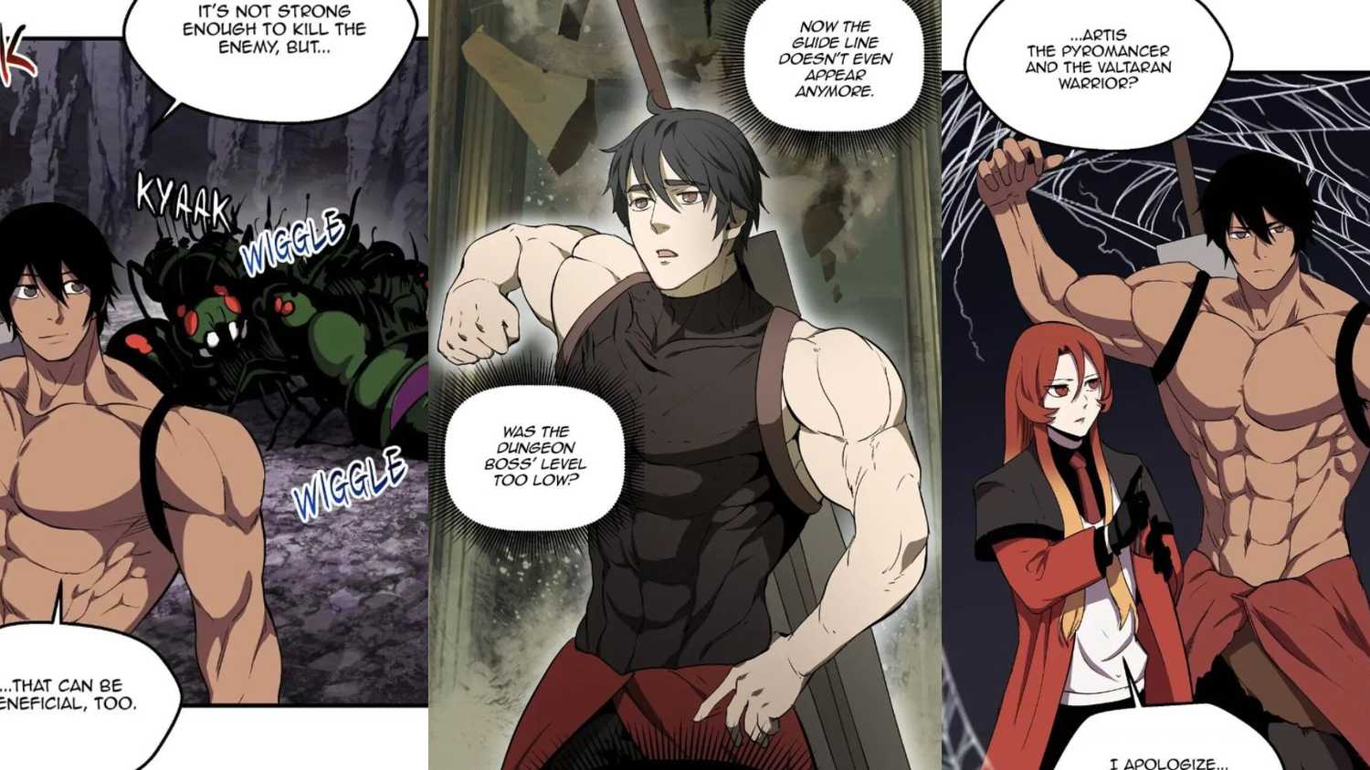 リュ・ハンビンが敵と対峙する場面