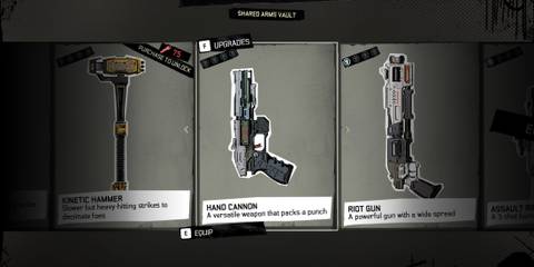 Hand Cannon in REDACTED weapons menu