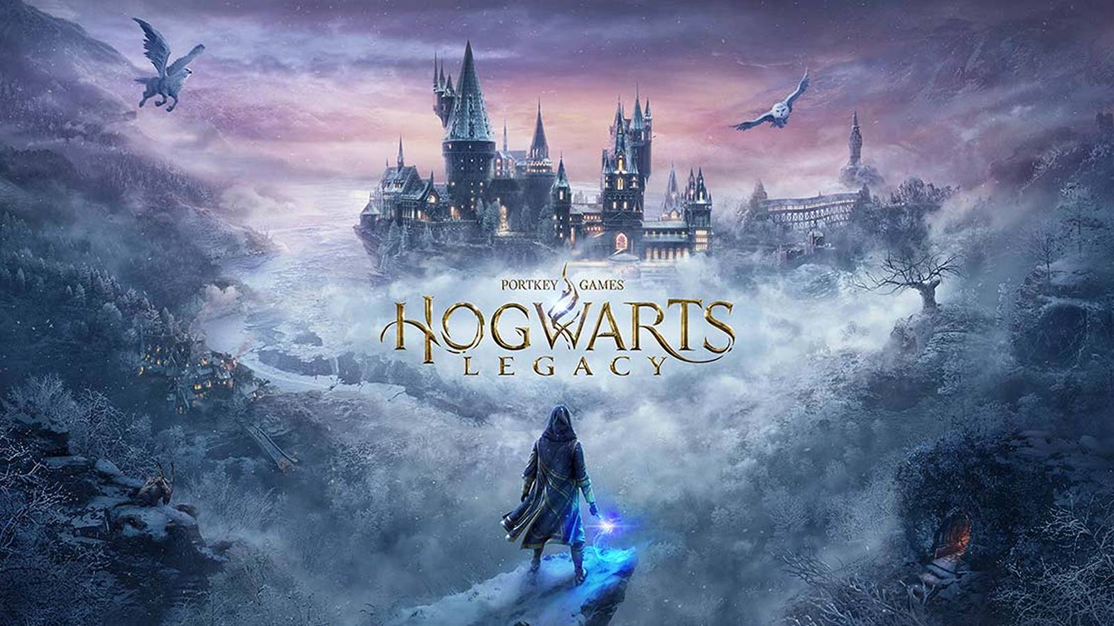hogwarts legacy winter title card