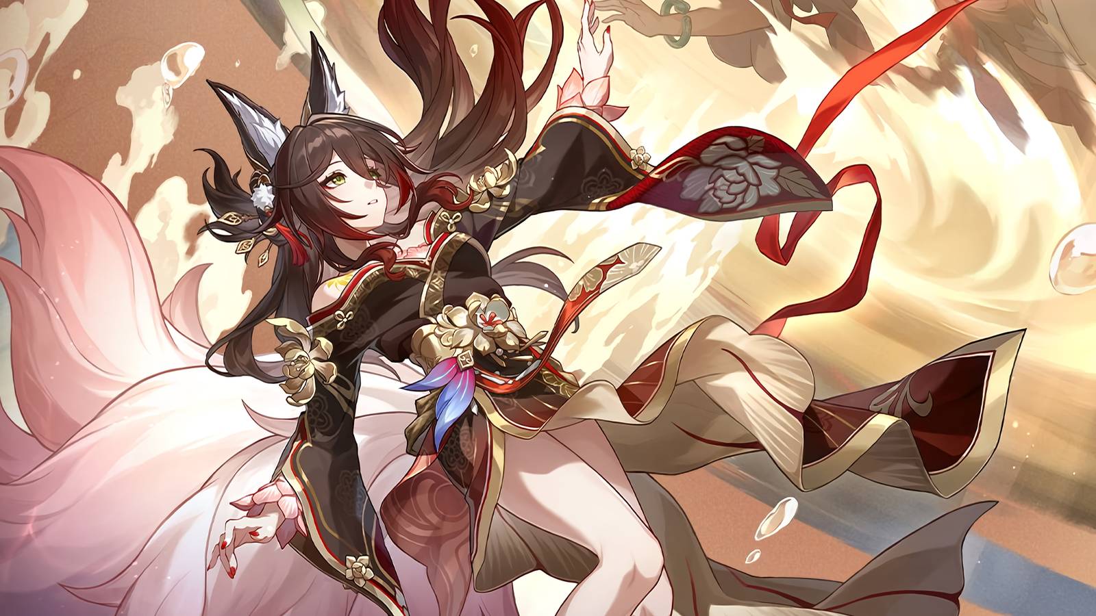 The splash art for Honkai: Star Rail's Fugue