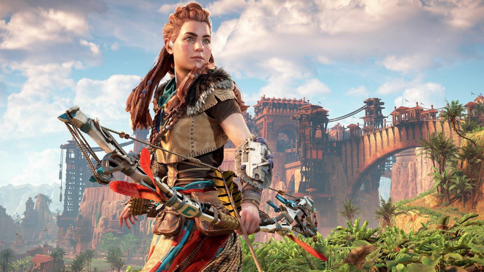 Horizon Zero Dawn Remastered promo screenshot Aloy with bow 2x1 crop