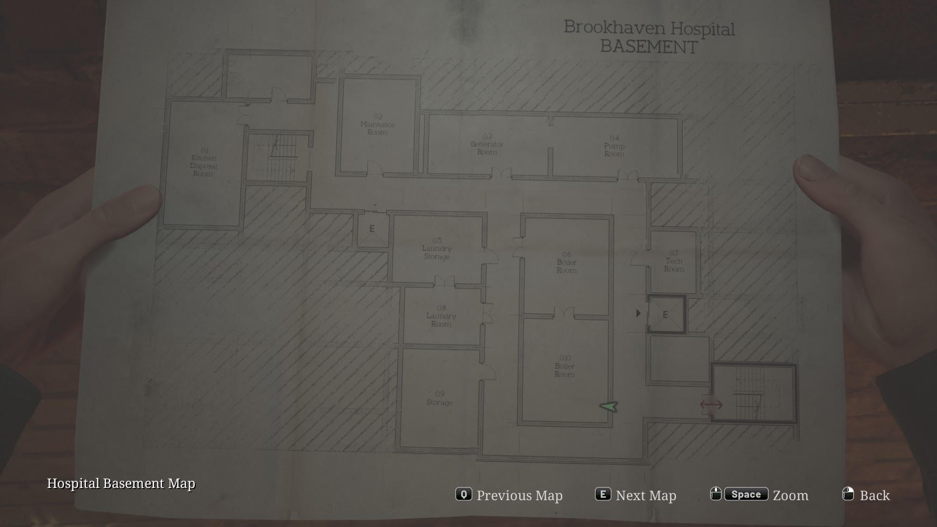 Hospital Basement Map Silent Hill 2