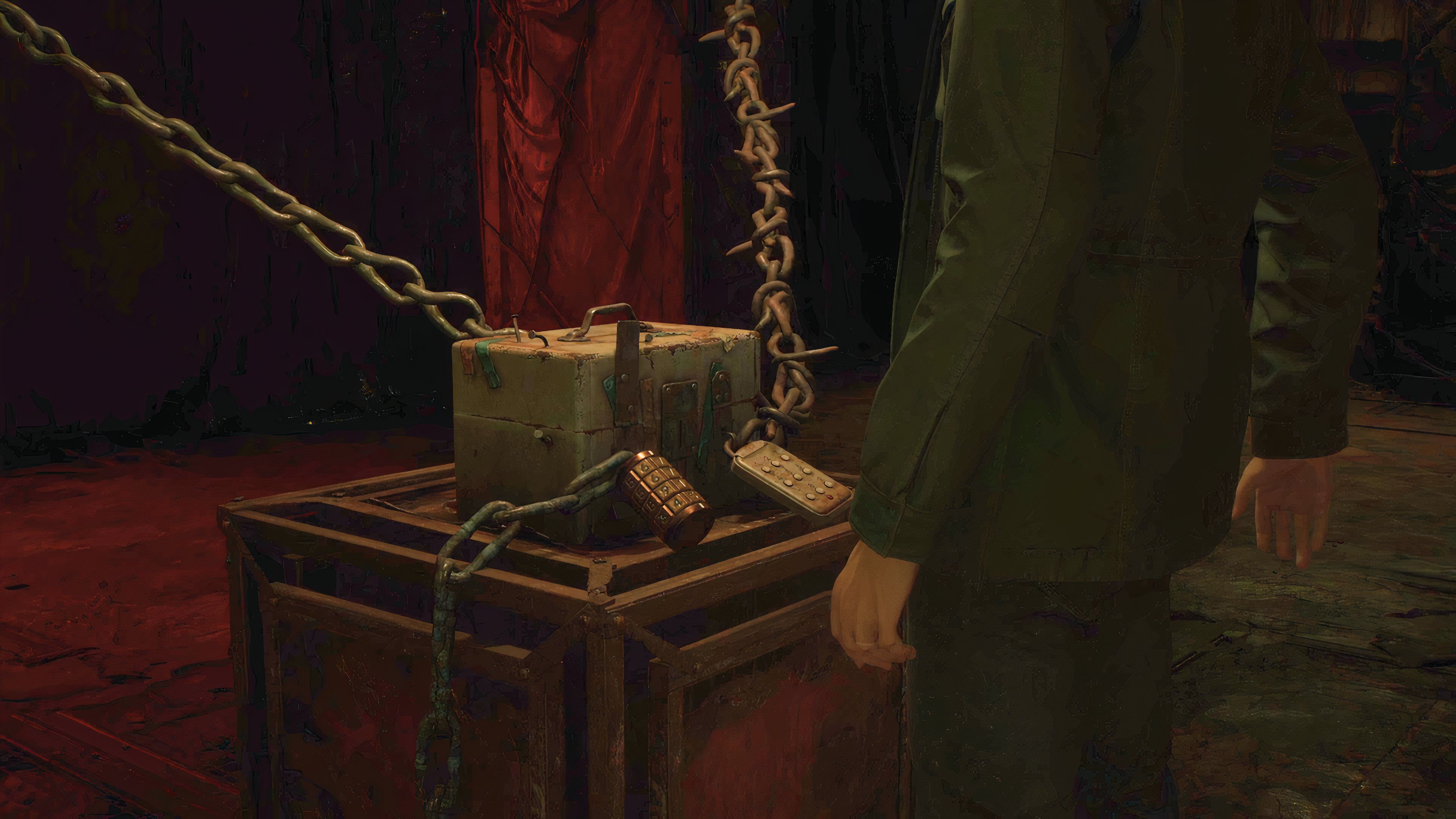 Chained Box Puzzle In Brookhaven Hospital In Silent Hill 2 Remake