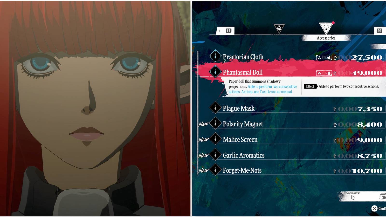 Hulkenberg and the Phantasmal Doll accessory in Metaphor ReFantazio