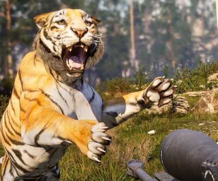 Hunting Sniper tiger