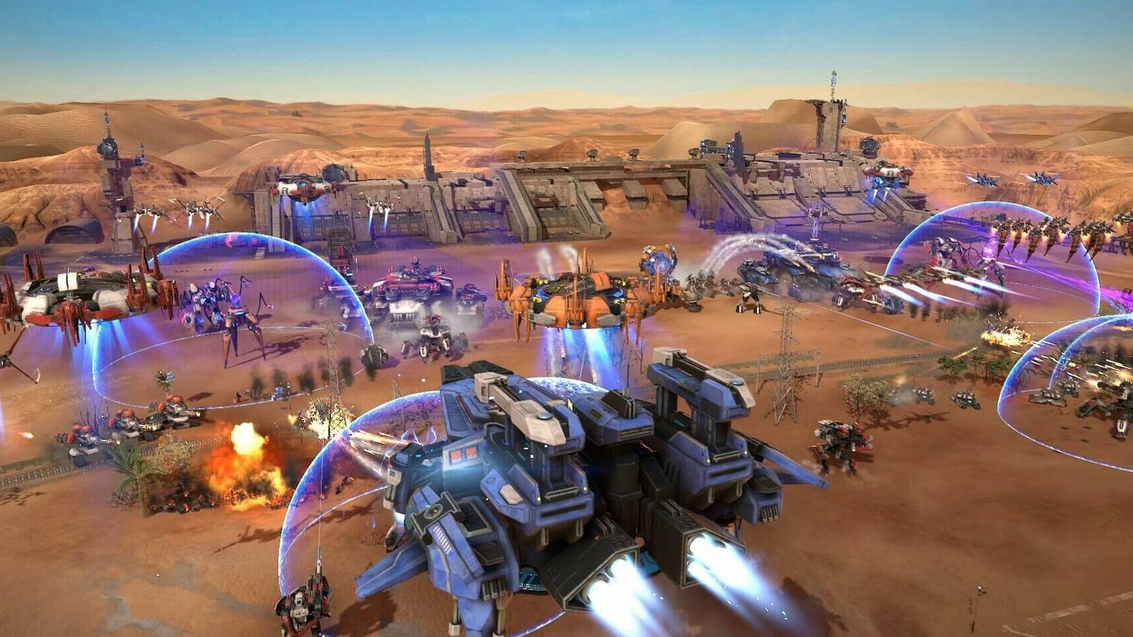 Late game battle in Mechabellum