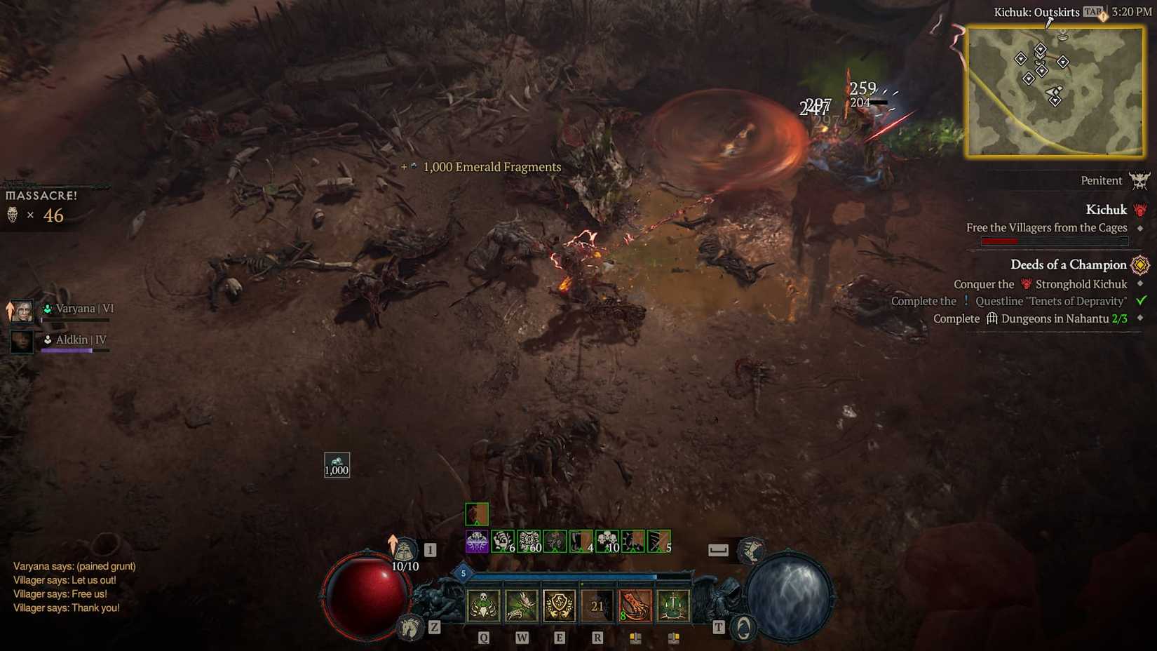 Clearing Kichuk in D4 Vessel of Hatred