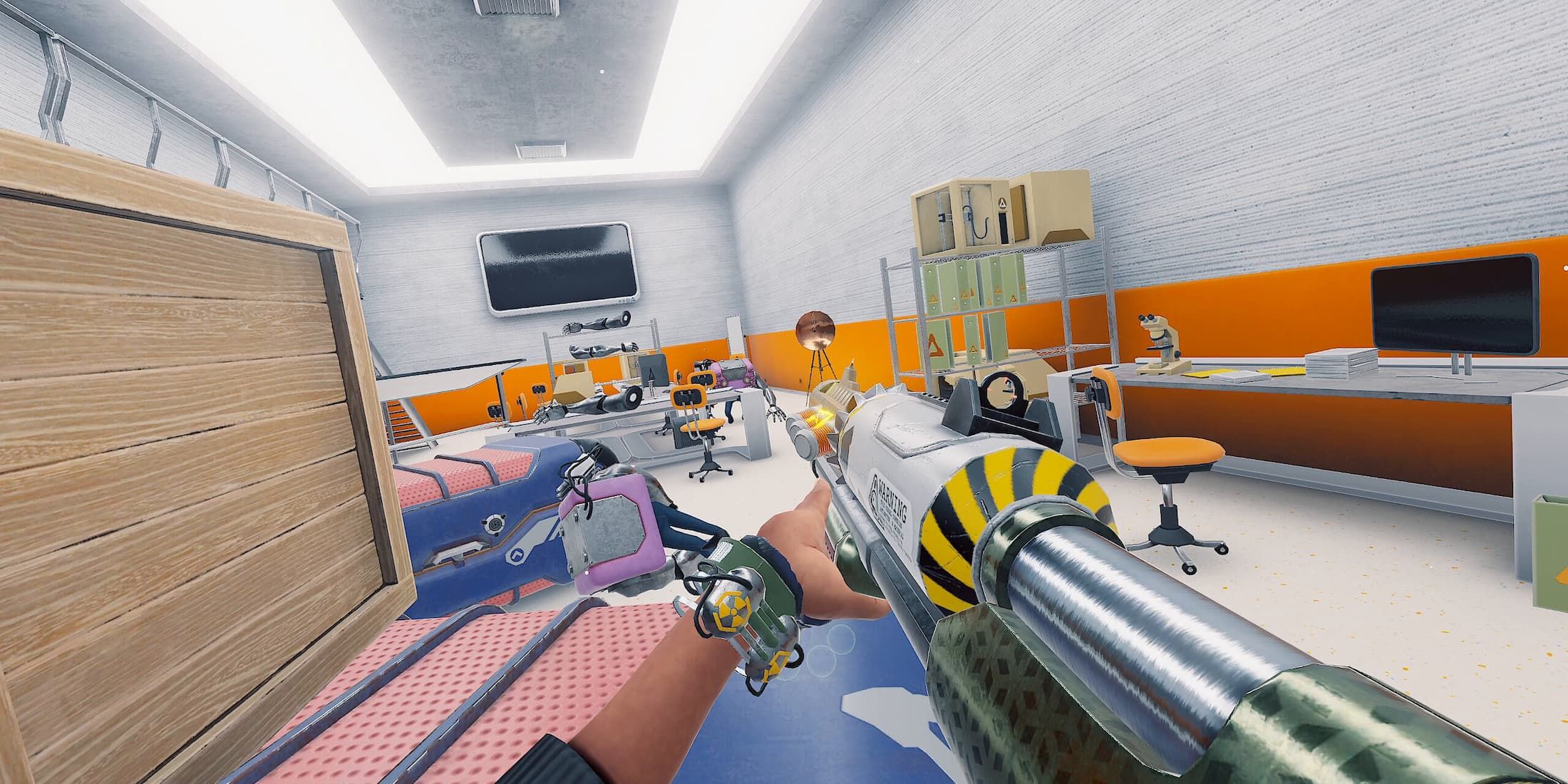 Shootout in a storage room in Vertigo 2