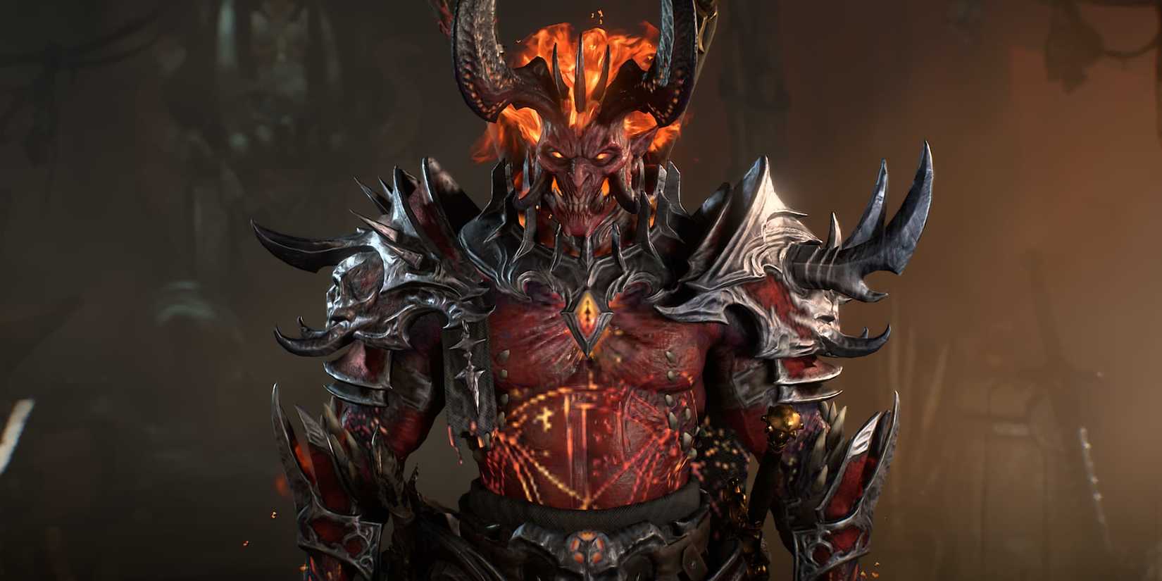 One of the barbarian's premium skins in D4