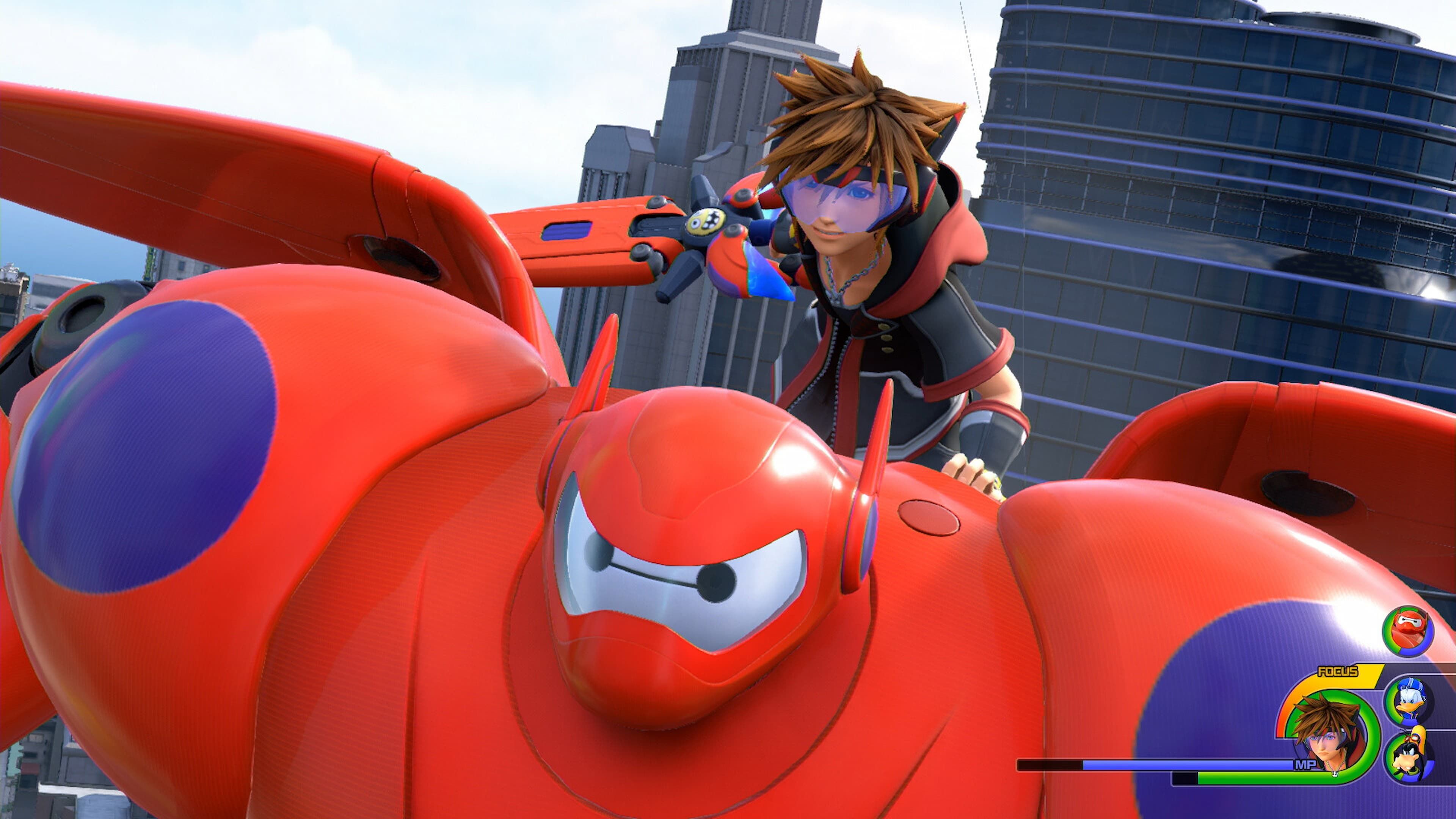 Baymax and Sora in KH3