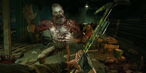 The player fighting a Volatile in Dying Light