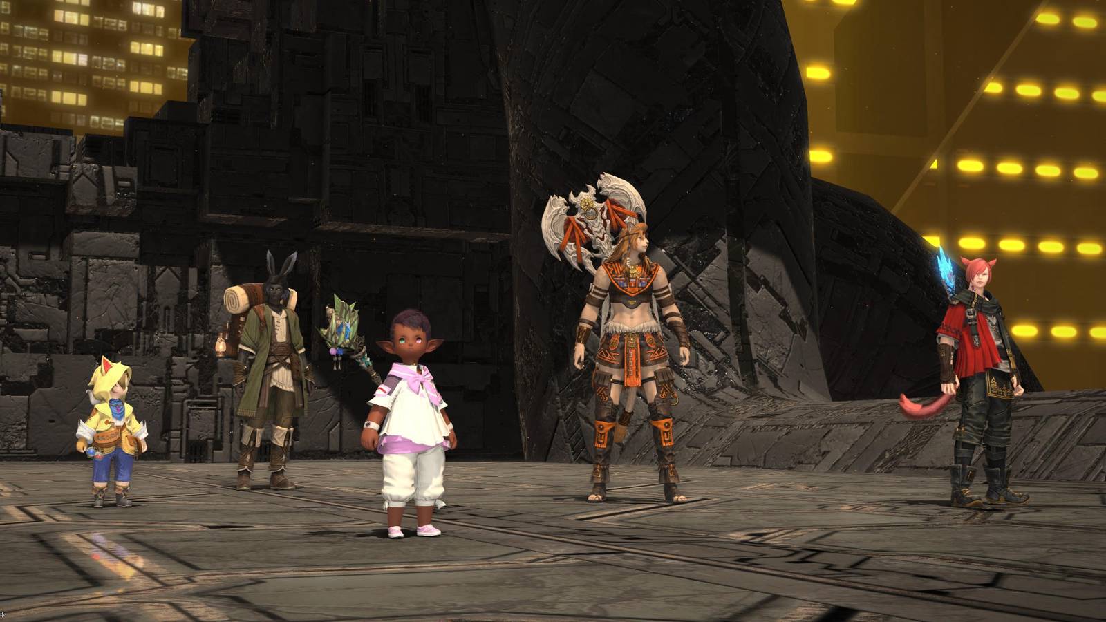 warrior of light final fantasy 14 duty with npcs in dungeon