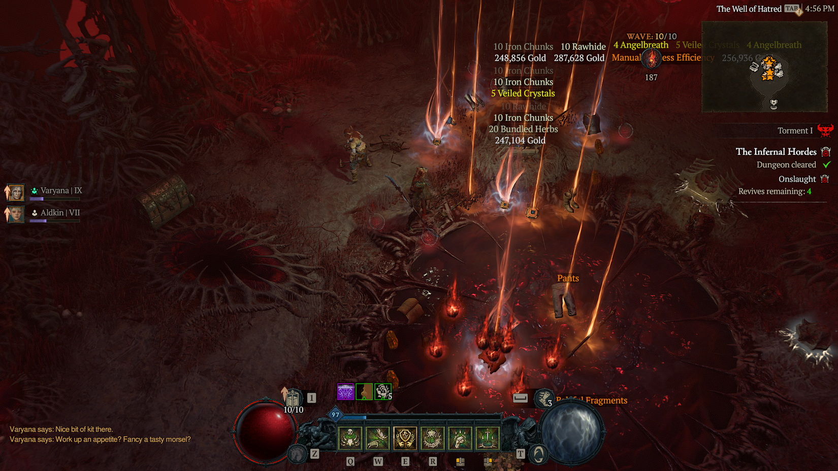 In Diablo 4, items from the Infernal Hordes will be cleared