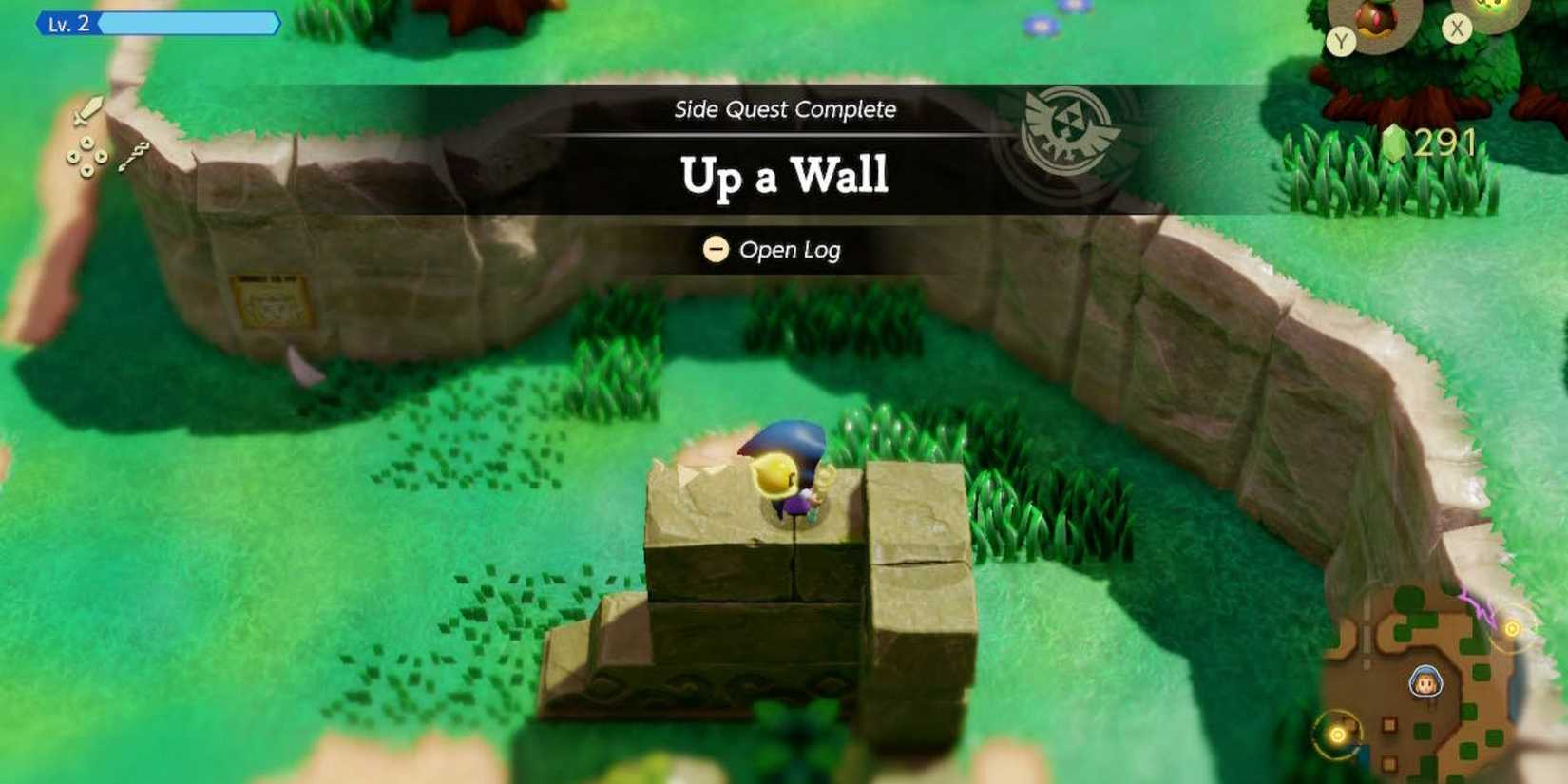 up a wall side quest in zelda echoes of wisdom