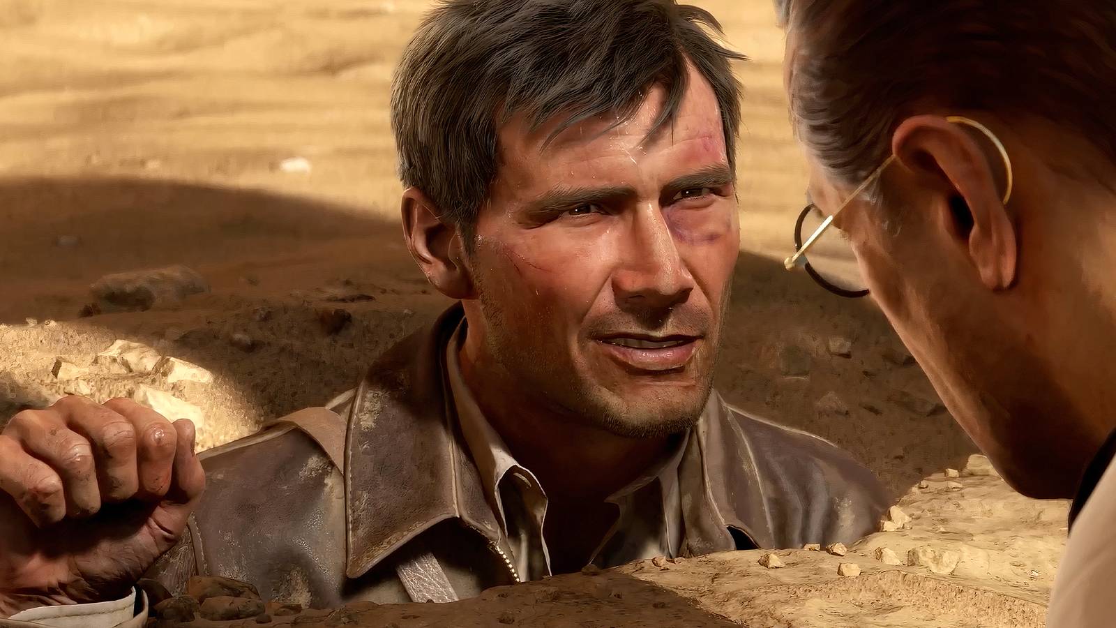 Indiana Jones and the Great Circle Indy smirking