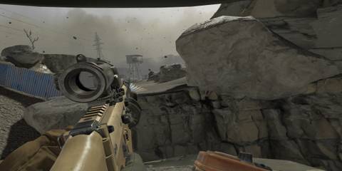 Into The Radius scoped rifle and sniper tower