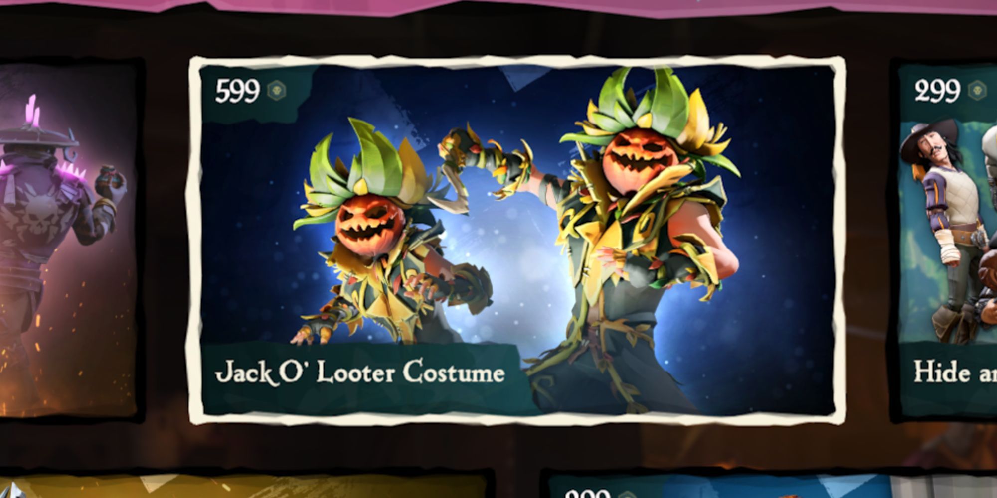 Jack O'Looter costume in Sea of Thieves' Pirate Emporium