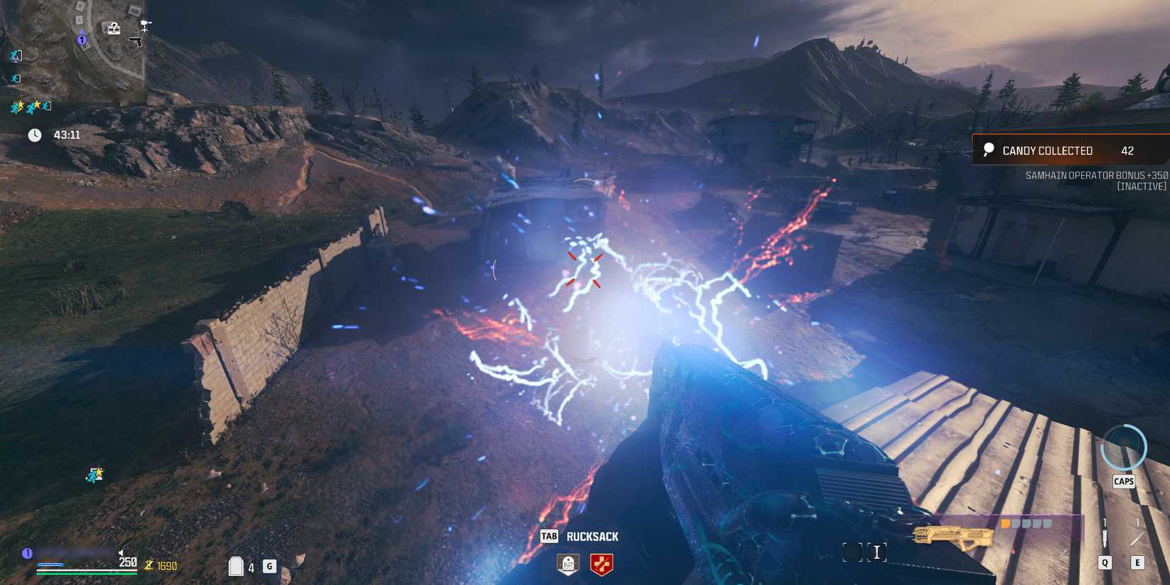 Screenshot showcasing the JAK Voltstorm in Modern Warfare 3 Zombies 