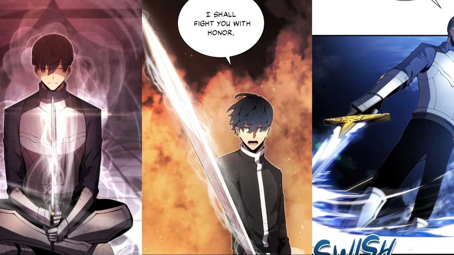 ジンが敵と戦う場面