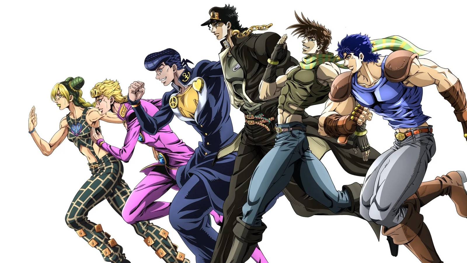 jojos bizarre adventure key visual 10th year celebration