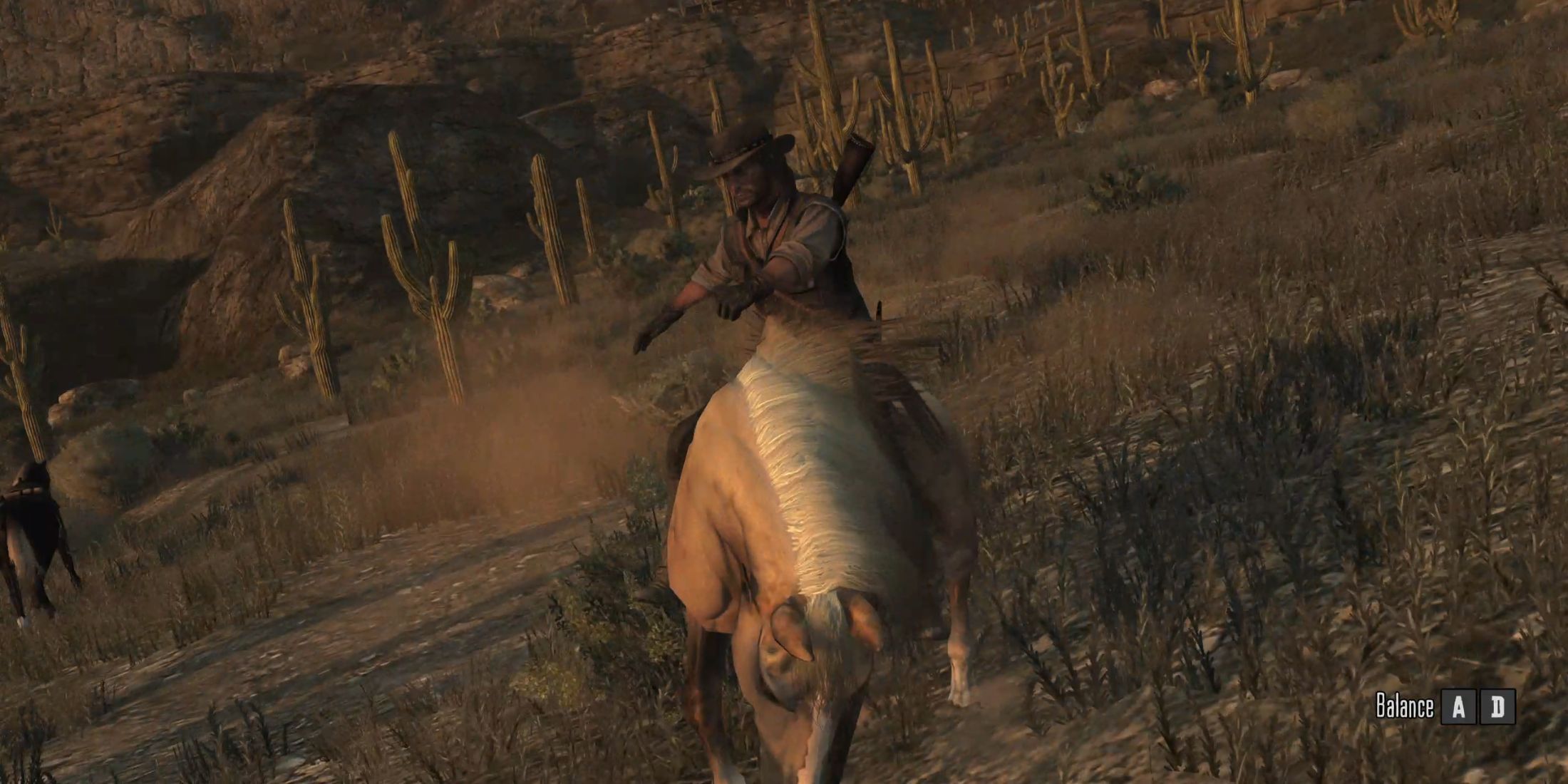 Using lasso in Red Dead Redemption to tame horse