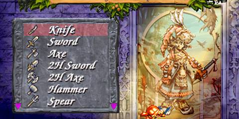 legend of mana weapons