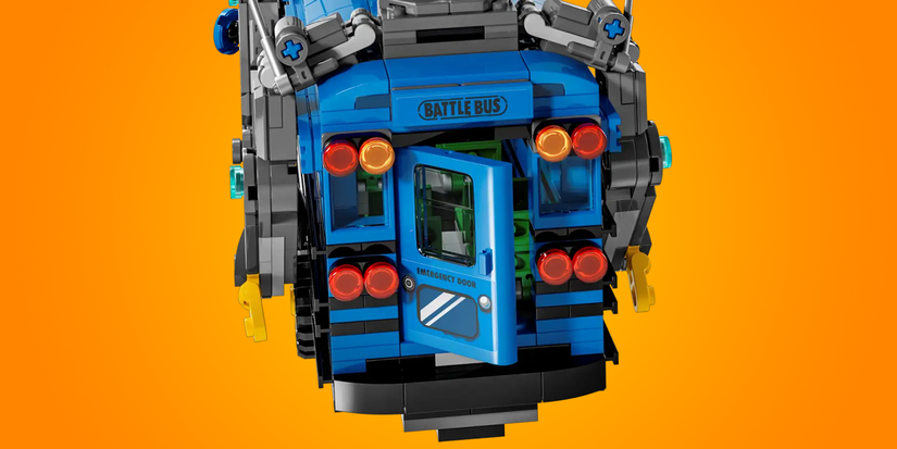 LEGO Fortnite Battle Bus Back
