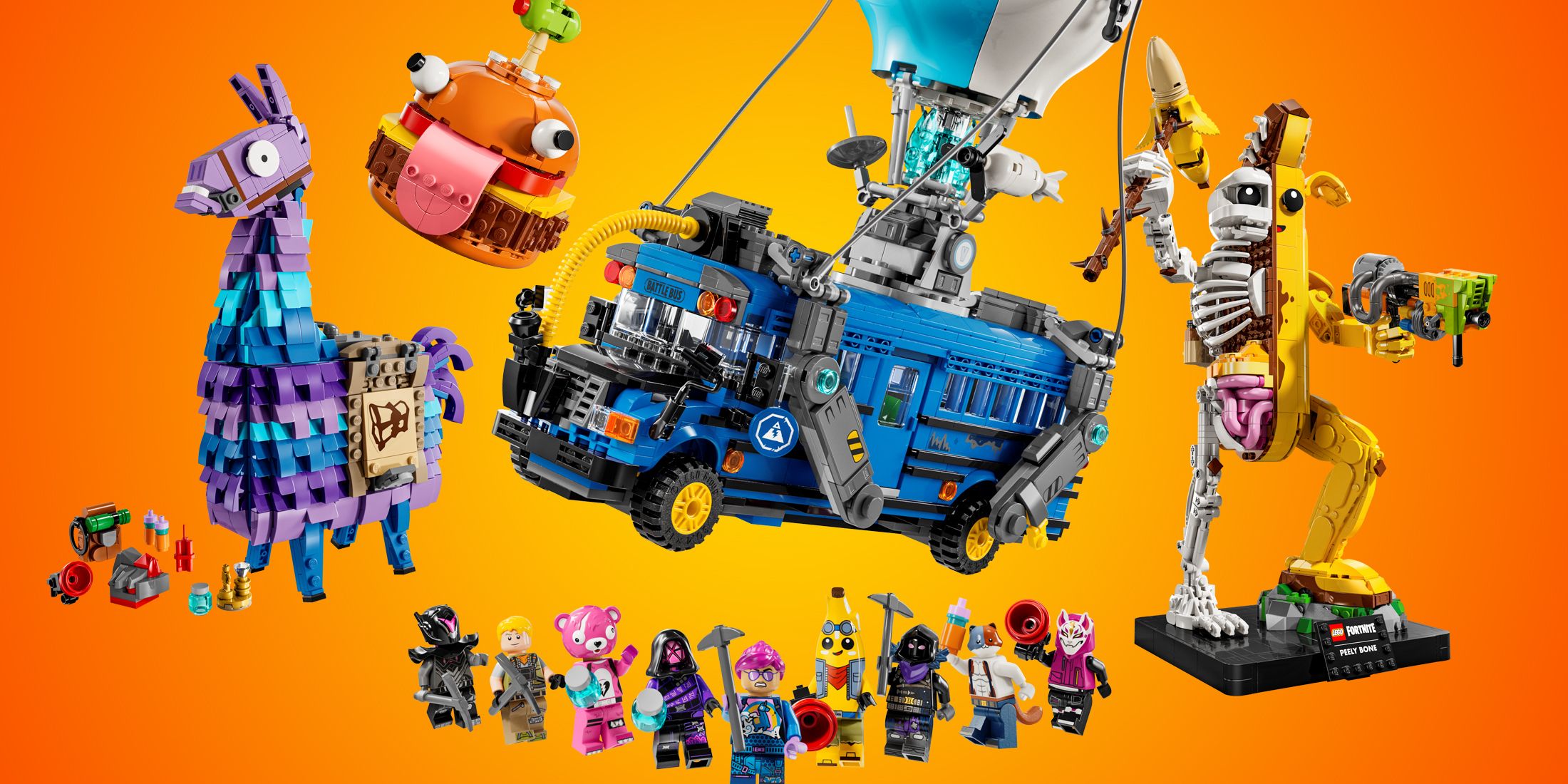 Fortnite battle bus lego set online