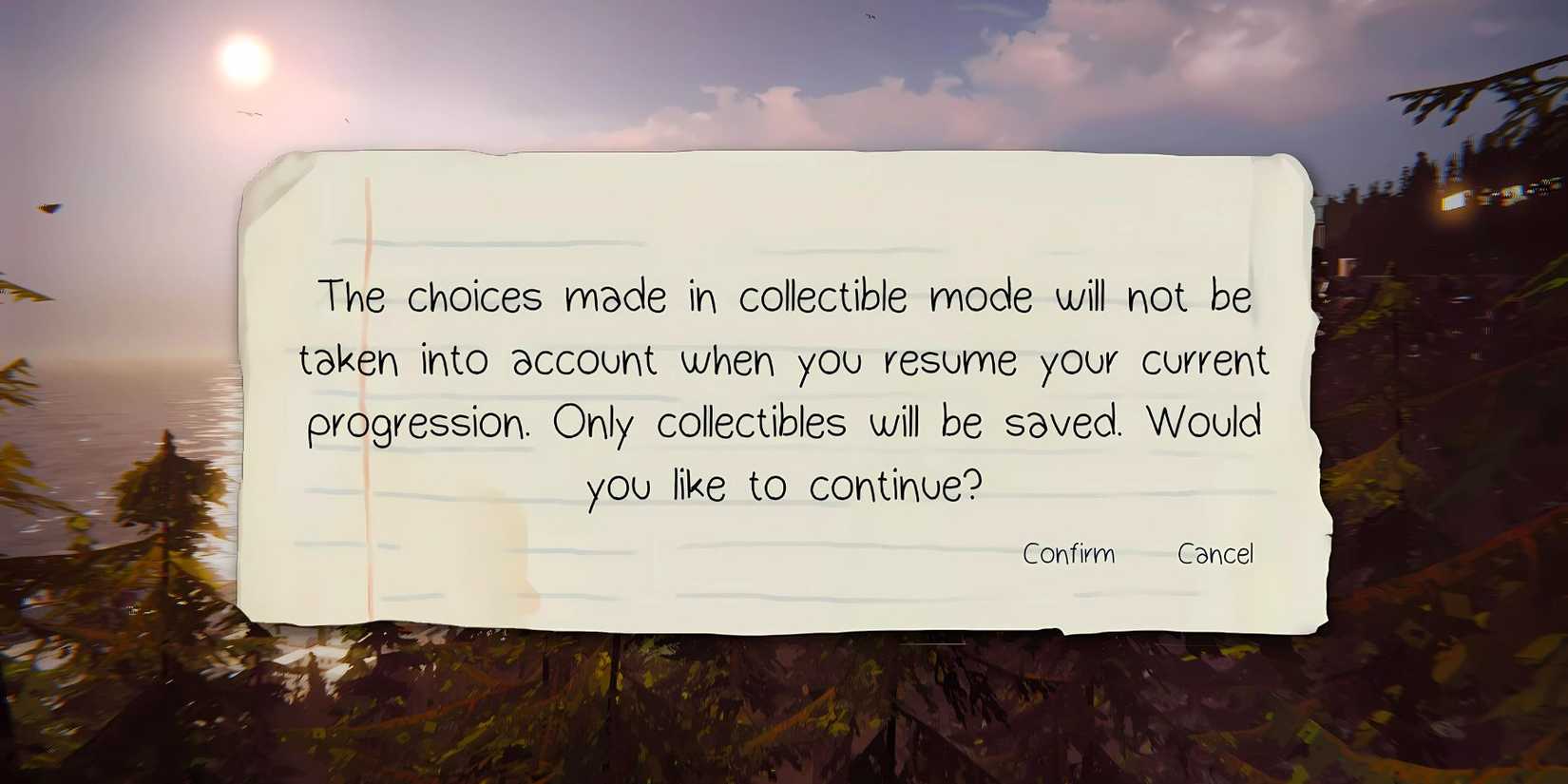 Life is Strange Collectible Mode