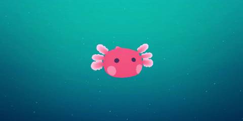 a small pink loddle floating in a seascape