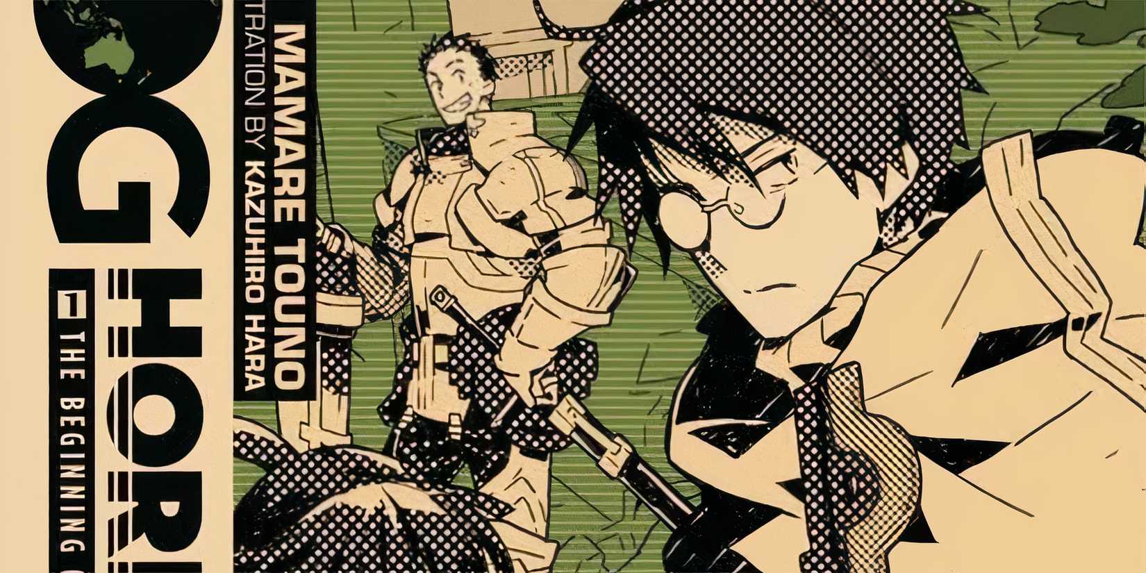 log horizon main characters on hte cover of hte manga.