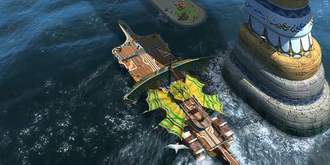 a ship in the water at luca