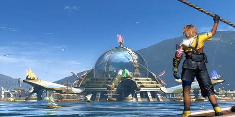 tidus arriving at luca