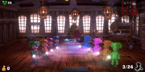 ScareScraper game mode with 8 players, 4 regular and 4 goo