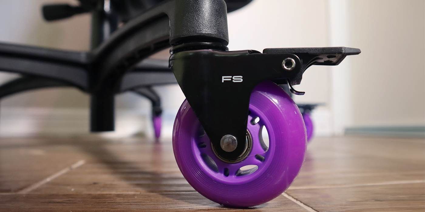 M9 FS Purple Wheels on Chair