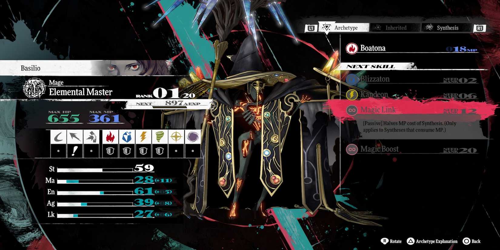 Magic Link skill in Metaphor ReFantazio